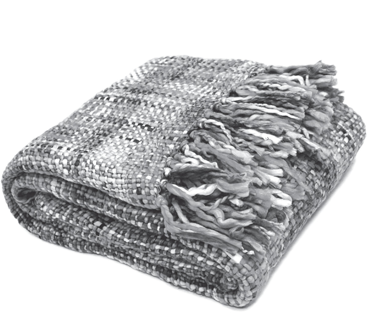 Rans Oslo Summer\Winter acrylic weaved Woven Throws 127x152cm | Grey Goose